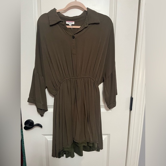 Andree by Unit Olive Green Dress Size 2X - Picture 2 of 13